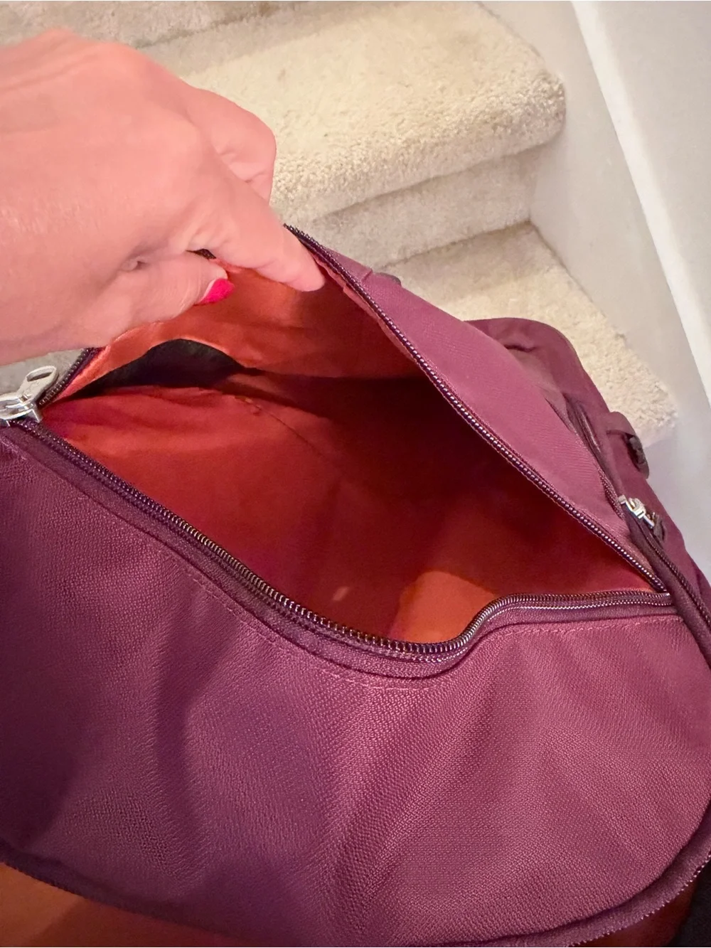 Burgundy Travel EBAGS Backpack for Men - Spacious Everyday Carry